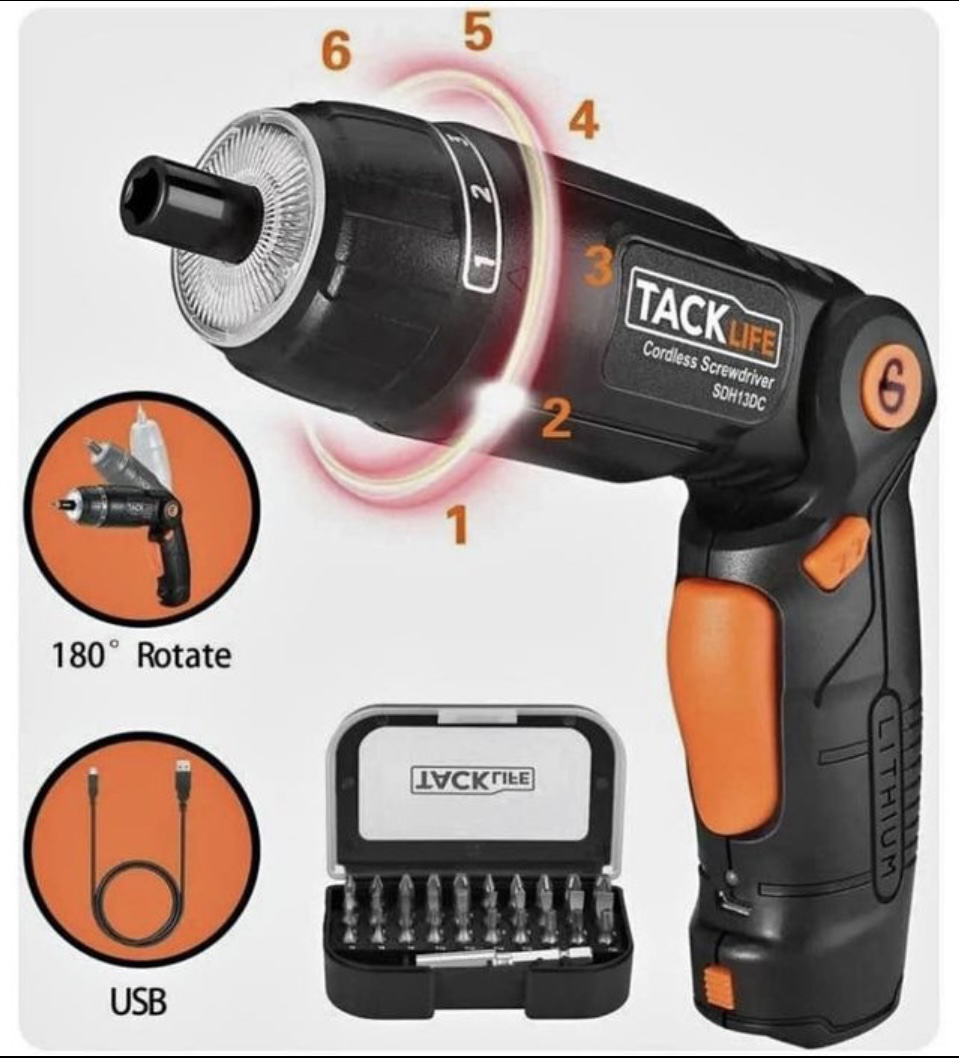 Electric Cordless Rechargeable Screwdriver 3.6V 2.0Ah image indicator(4)