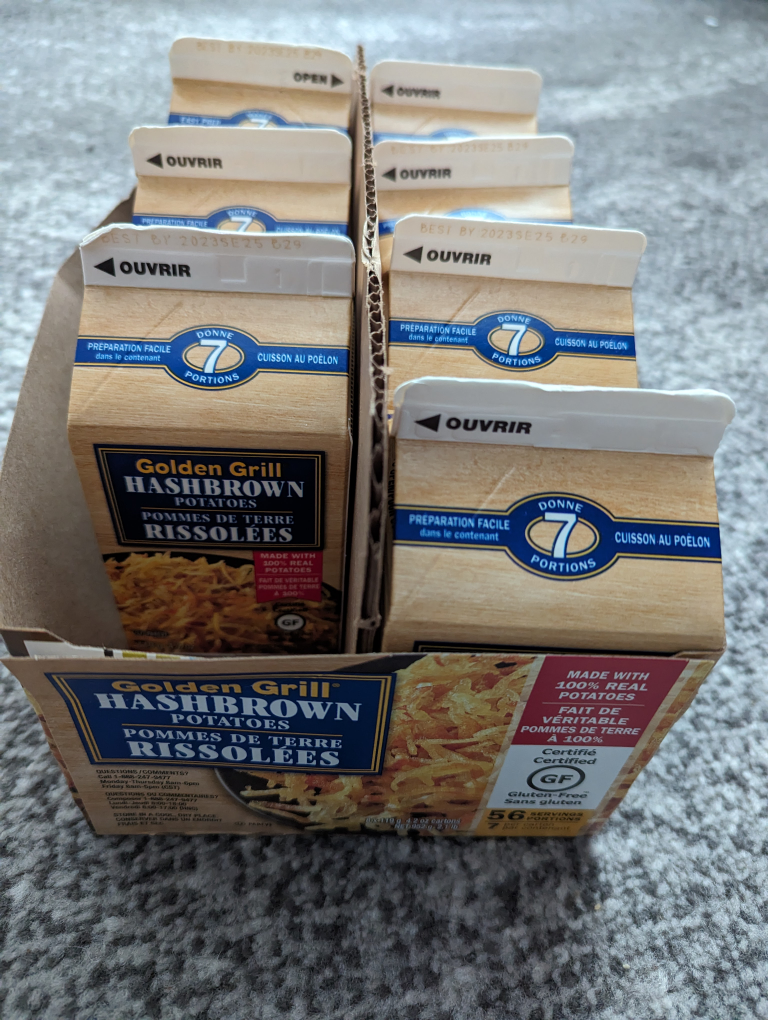 Free food-fruit pouches & hasbrowns - photo 2