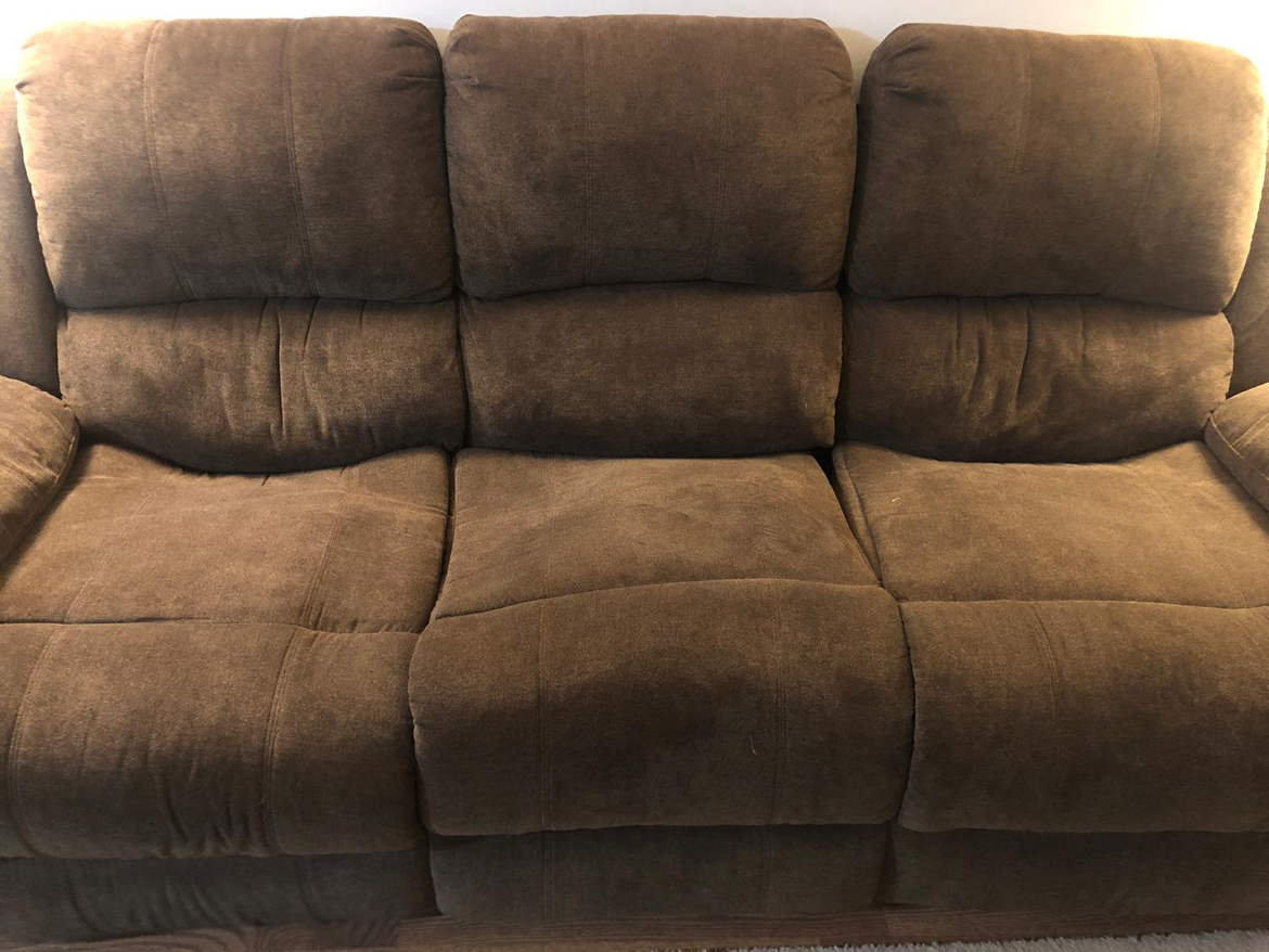 Two loveseat recliner sofas - photo 2