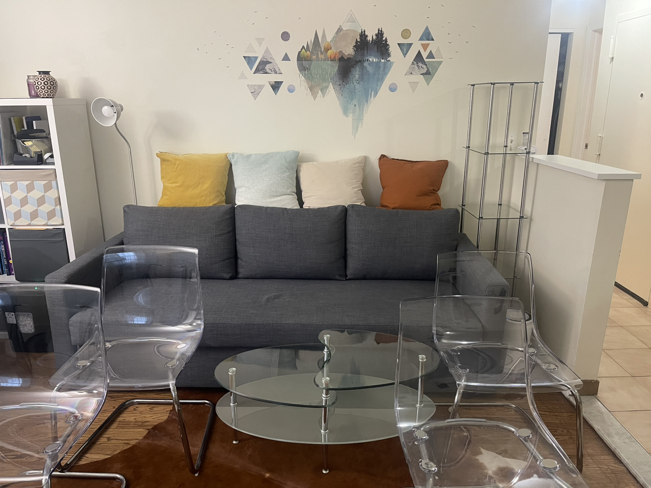 IKEA Tobias Transparent Acrylic Dining Chair - photo 2