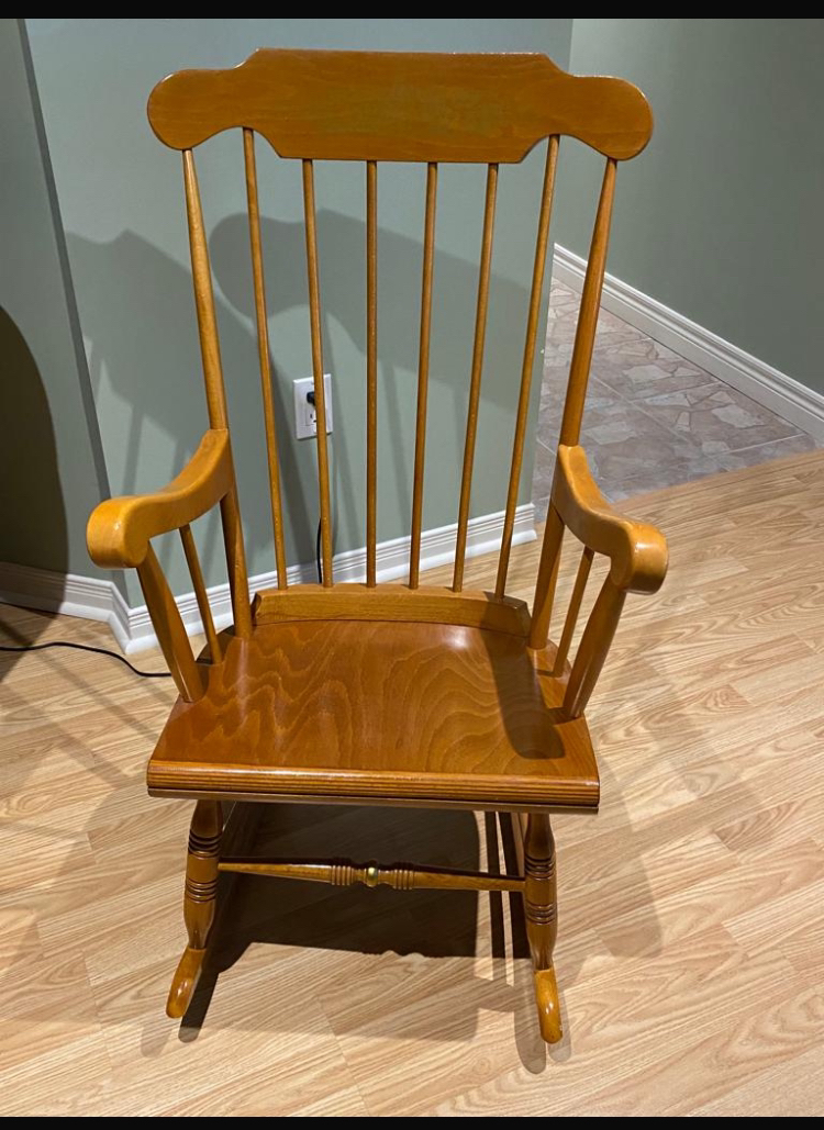 Solid Wood Rocking Chair 🥕 thumbnail