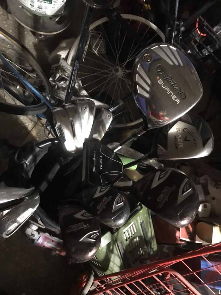 Tommy armour & gallaway golf clubs + bag & caddy thumbnail
