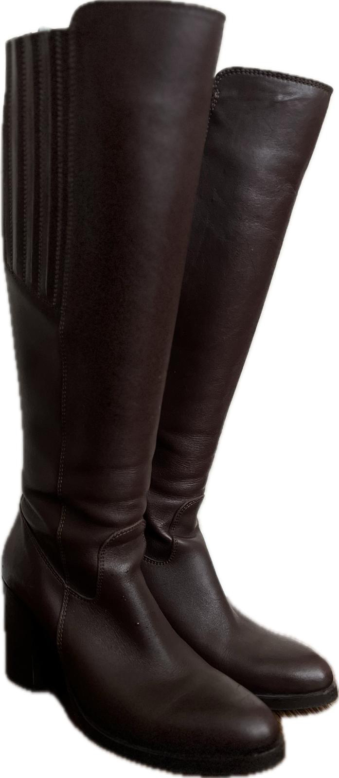 Genuine Leather Knee High Boots - photo 2