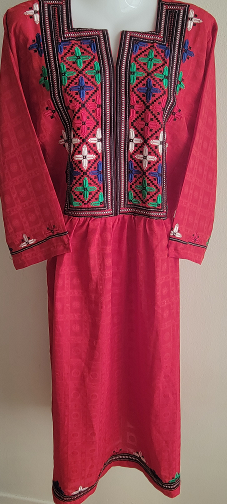 Pakistani/ balochi Embroidered Red Suite For Eid/ Parties wear image indicator(2)