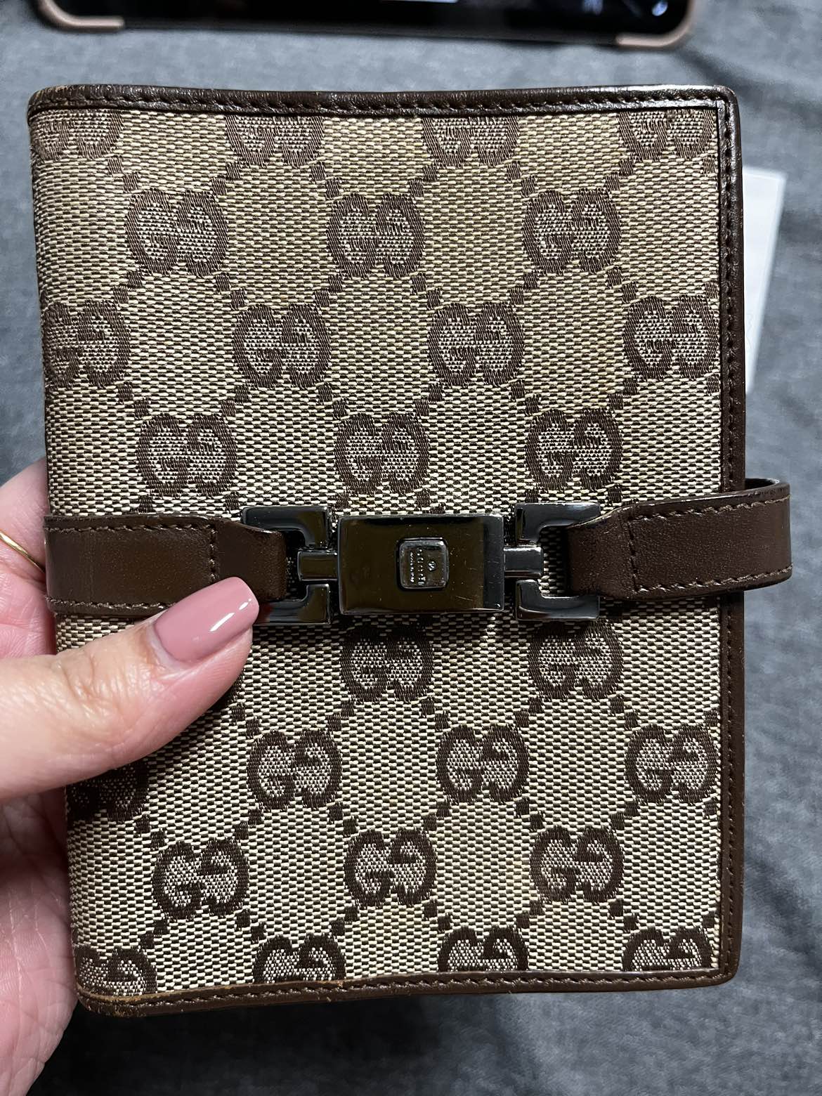 Gucci Agenda Bardot Monogram PM thumbnail