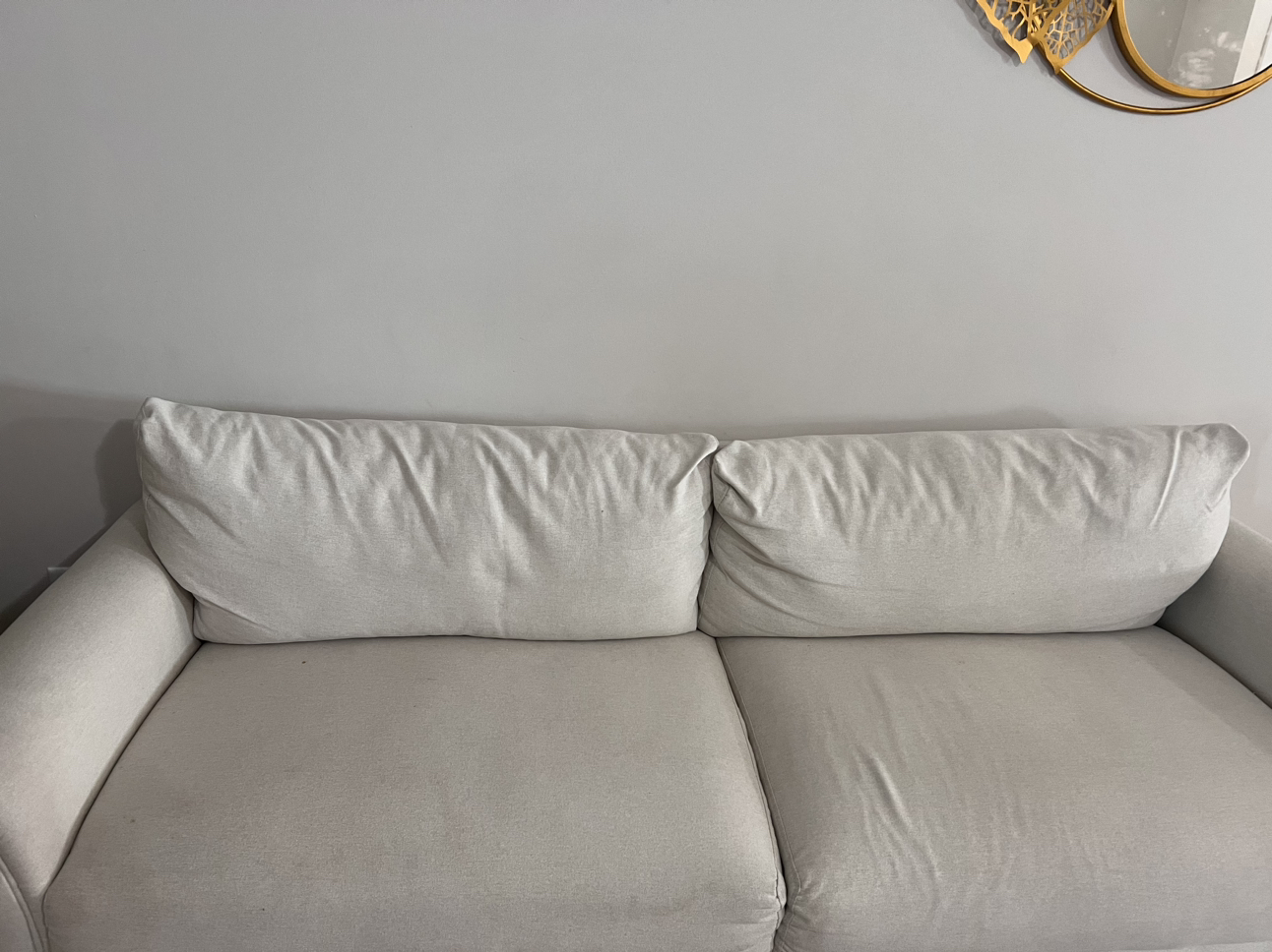 Beige two sitters couch - photo 2