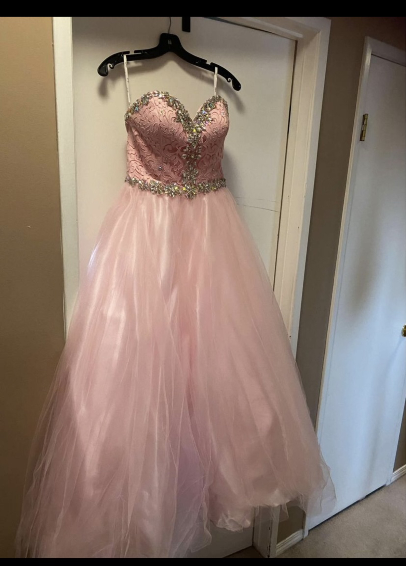 Size 8  Pink Grad Dress