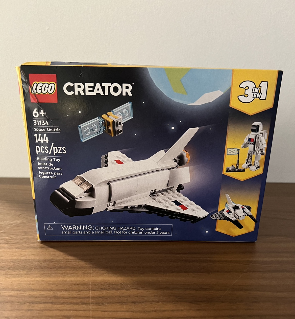 3 in 1 LEGO Creator Space Shuttle (144 Pieces) thumbnail