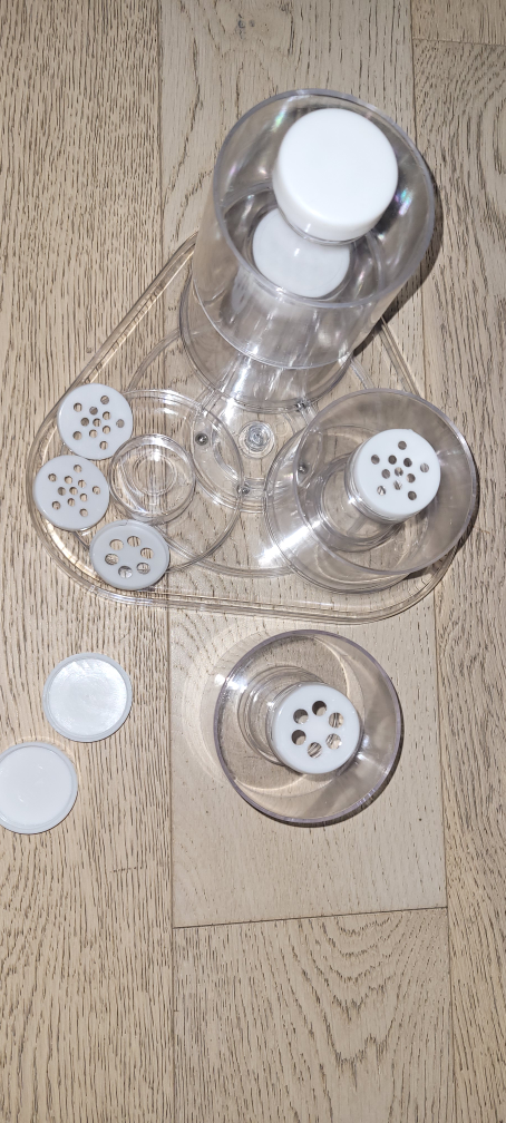 12,  5-oz Spice Jars- stackable and rotating image indicator(3)