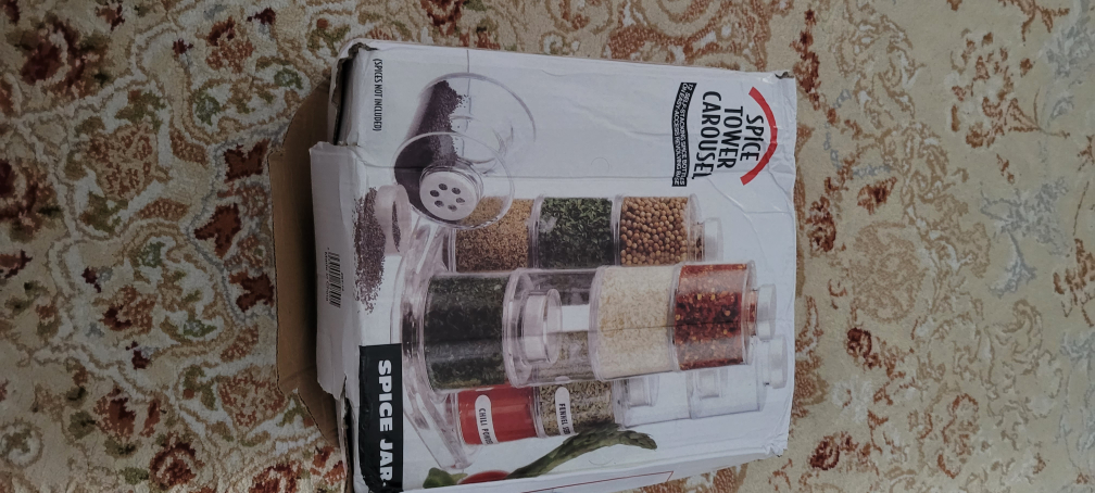 12,  5-oz Spice Jars- stackable and rotating image indicator(5)