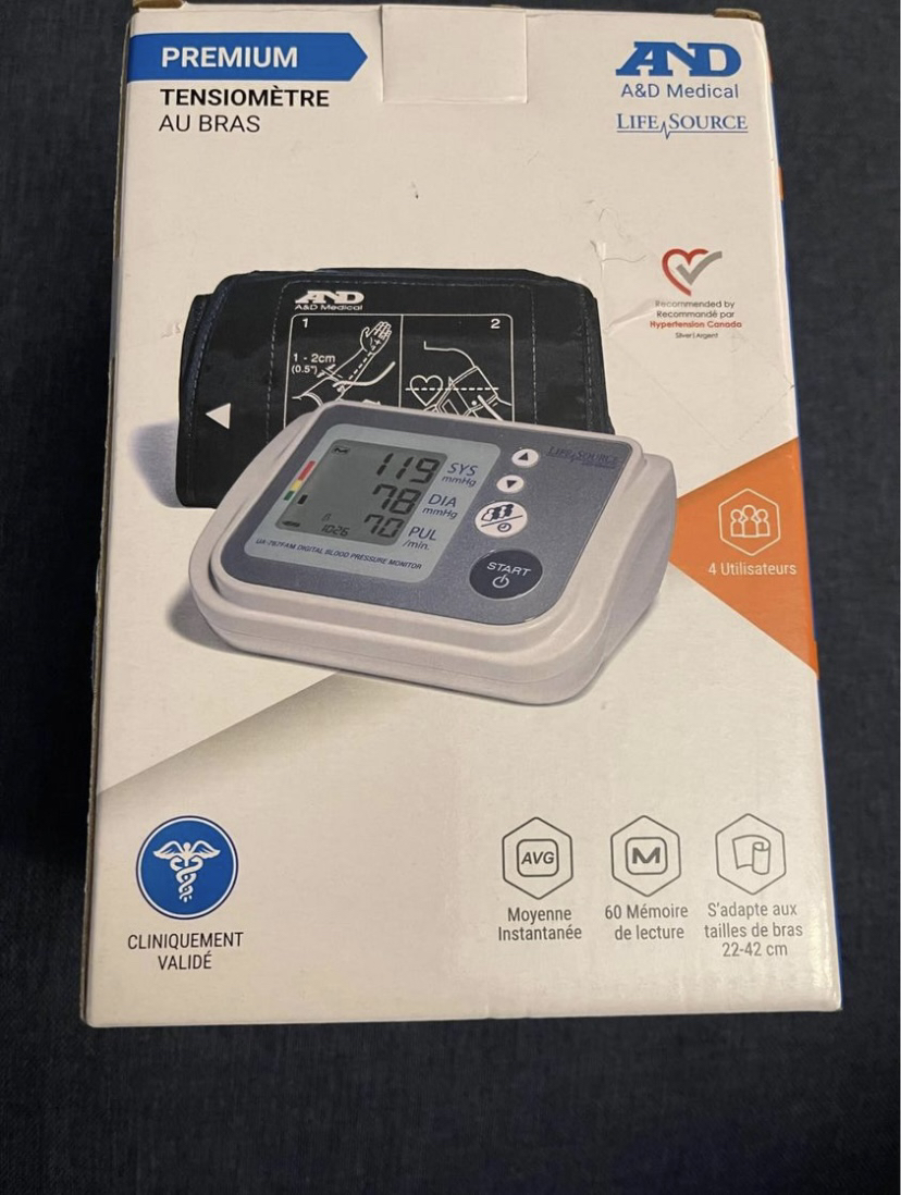 Life Source premium Multi-User BP Monitor, Brand New BP Monitor thumbnail