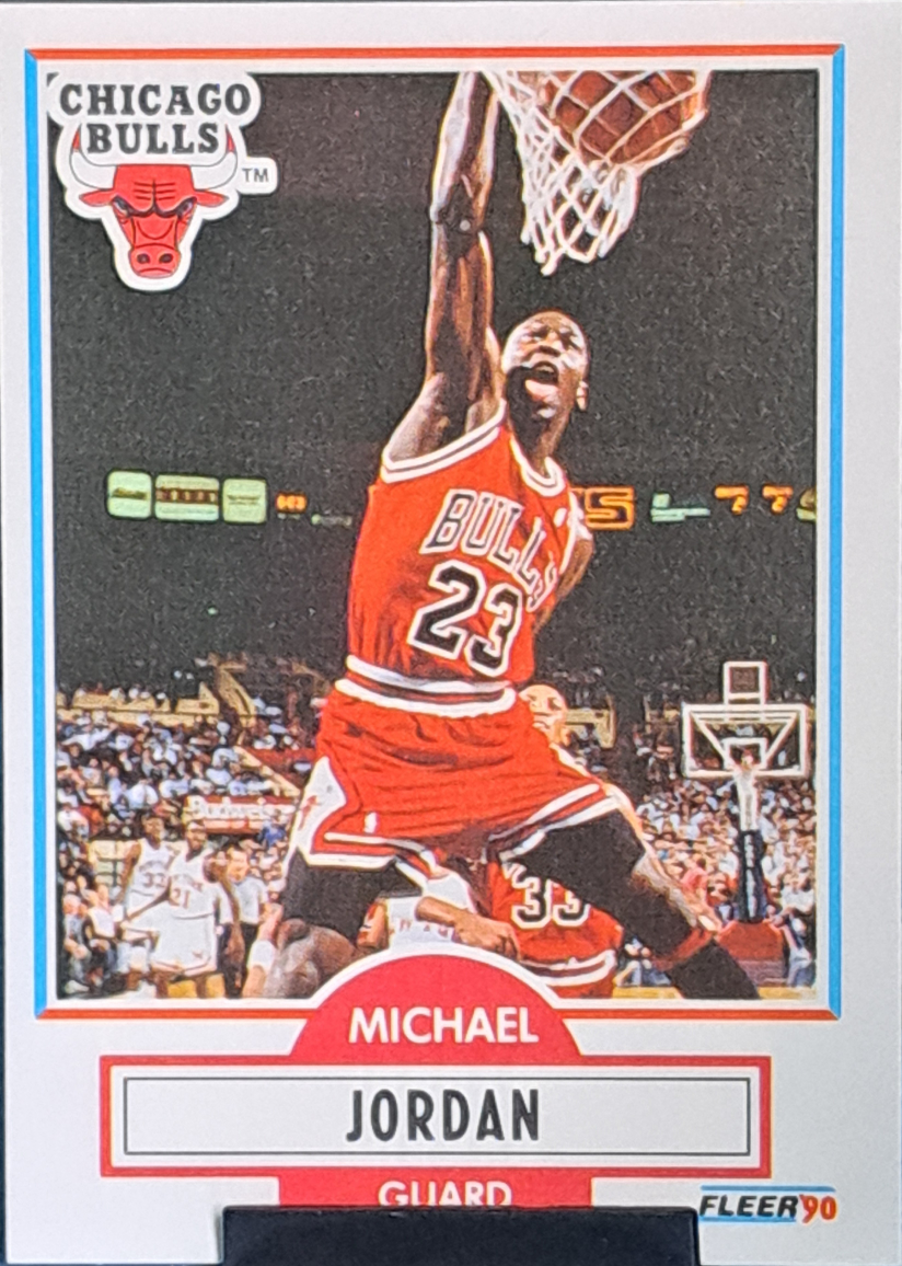 NBA Card - Michael Jordan 1990 Fleer UER #26