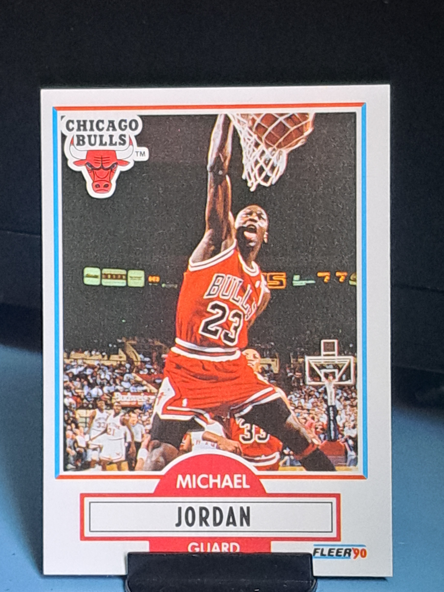 NBA Card - Michael Jordan 1990 Fleer UER #26 - photo 3
