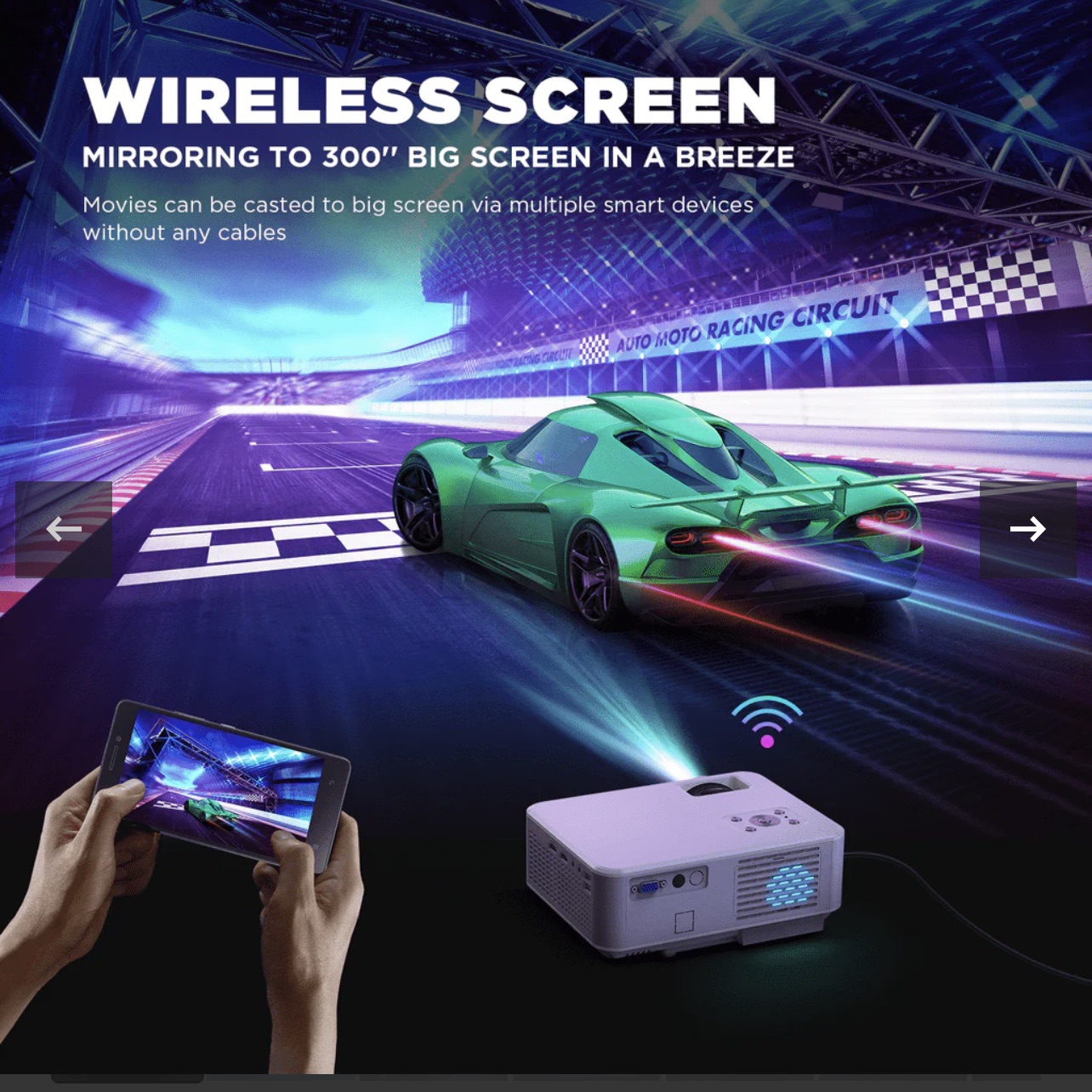 *Brand New* Bomaker C9 Wi-Fi LED projector, FULL HD supported - photo 3
