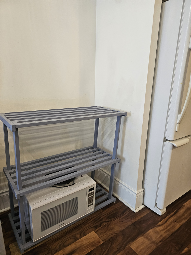 3 tier wooden rack
