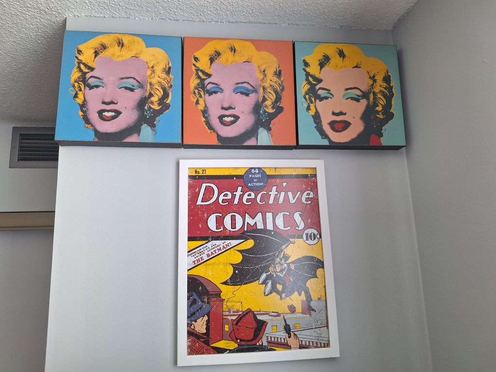 prints 3 10 x 10 Marilyn prints/ Batman tin plate print thumbnail