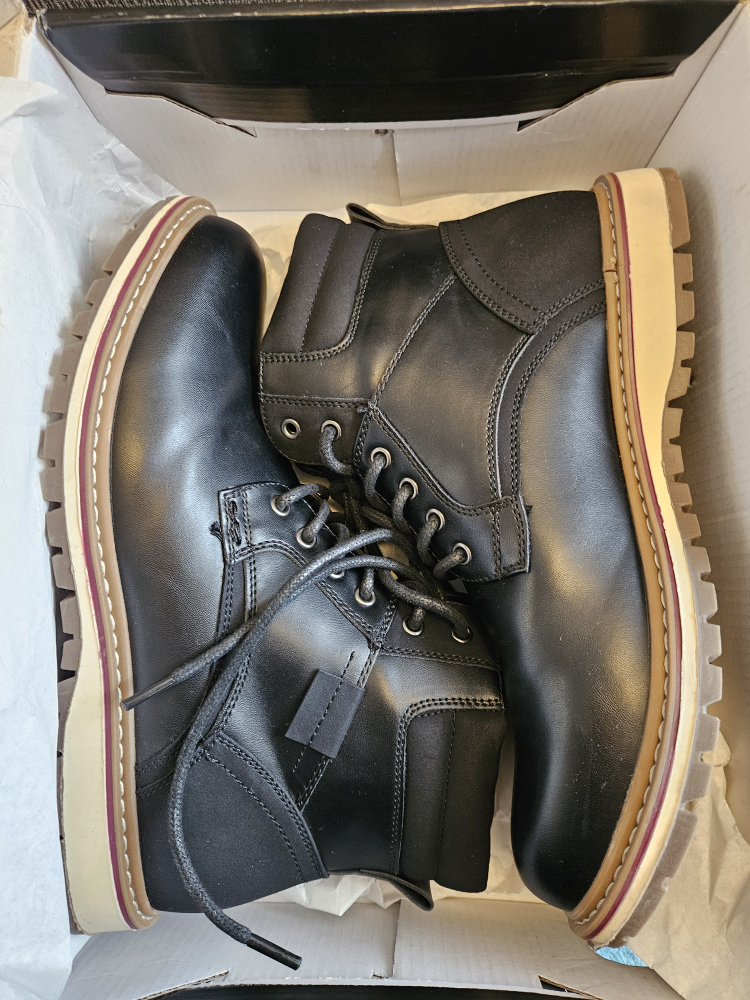 Men's Dress Boots - Flat Heel - Black