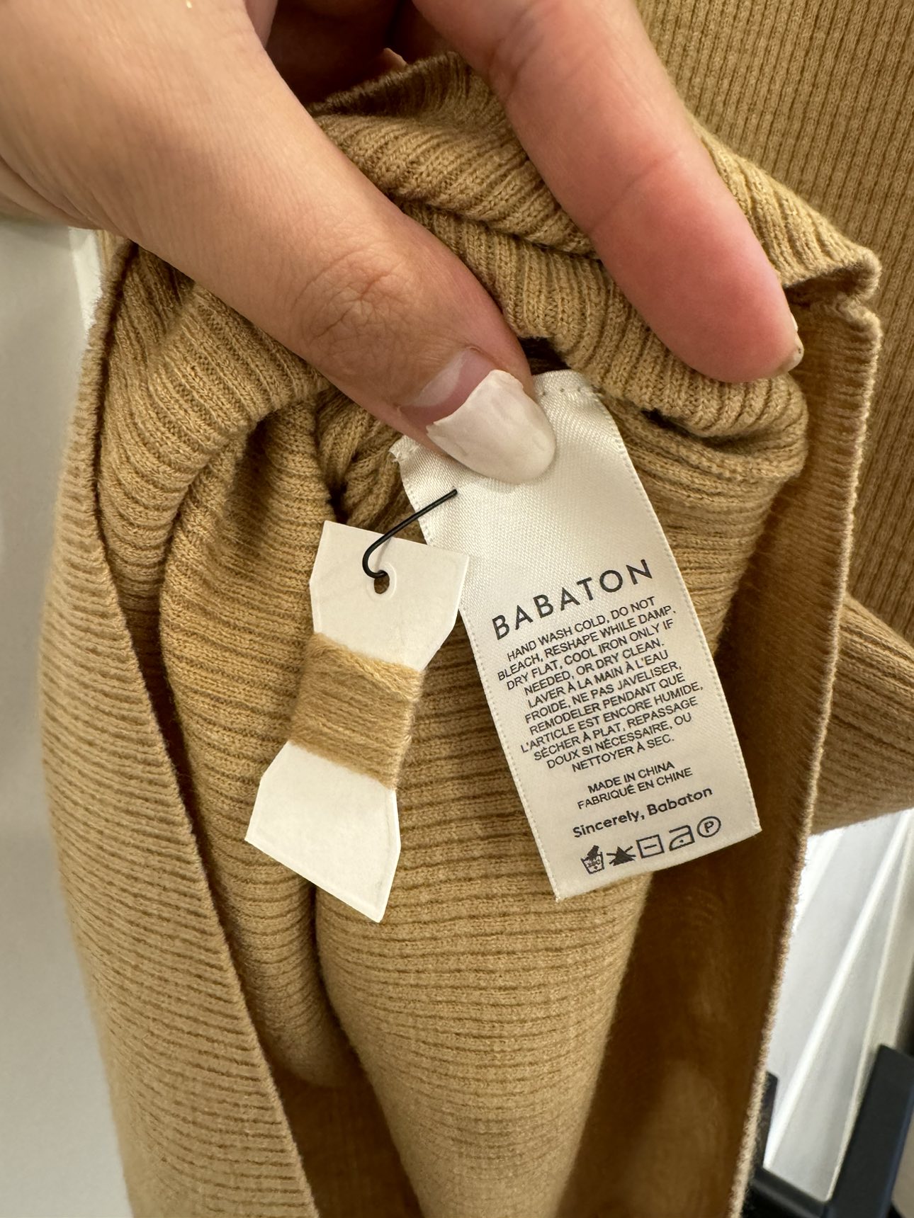 Aritzia Tan Knit Dress Brand New - photo 4