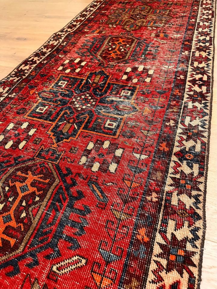 2’11” x 9’7” Vintage Handmade Persian Gharajeh Runner - photo 3