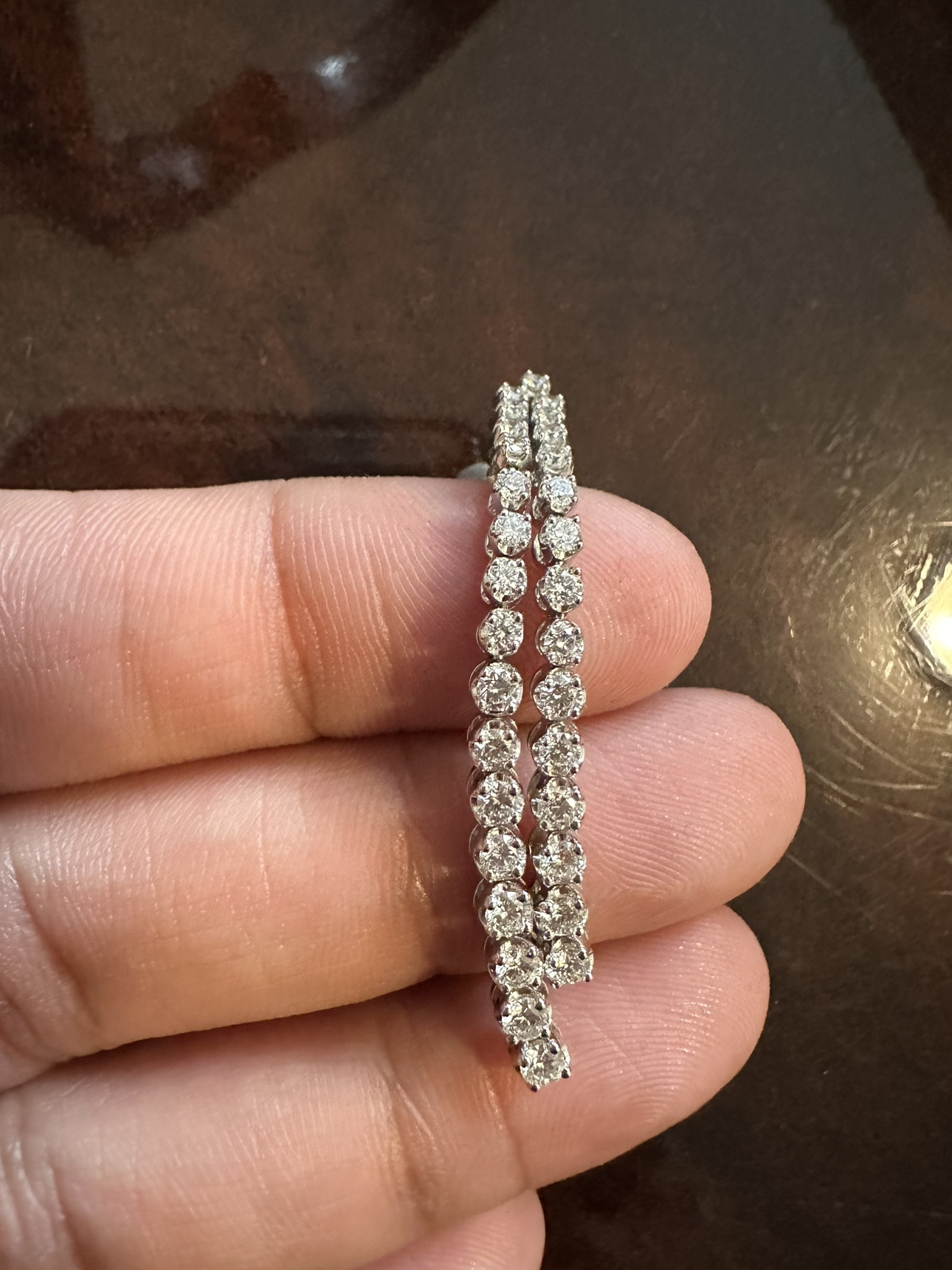 Natural Diamond Earrings with certificate