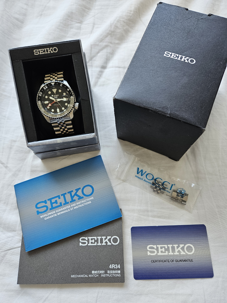 SEIKO 5 GMT AUTOMATIC [SSK001] (BARELY USED WITH BOX AND PAPERS) - photo 3