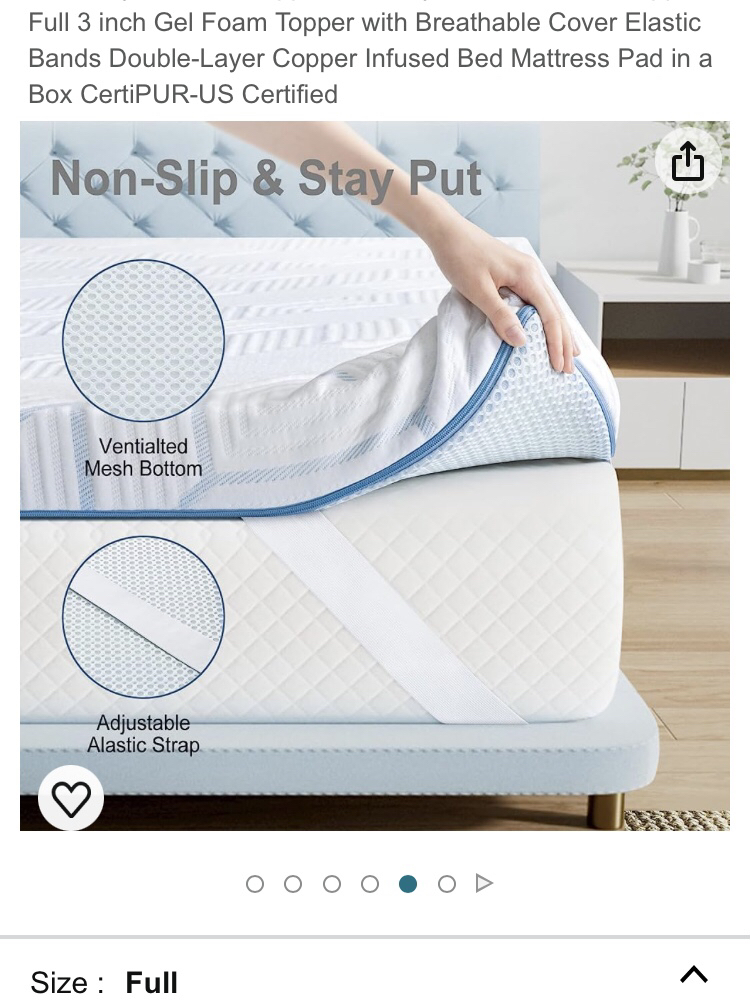 Full size Mattress topper - photo 3