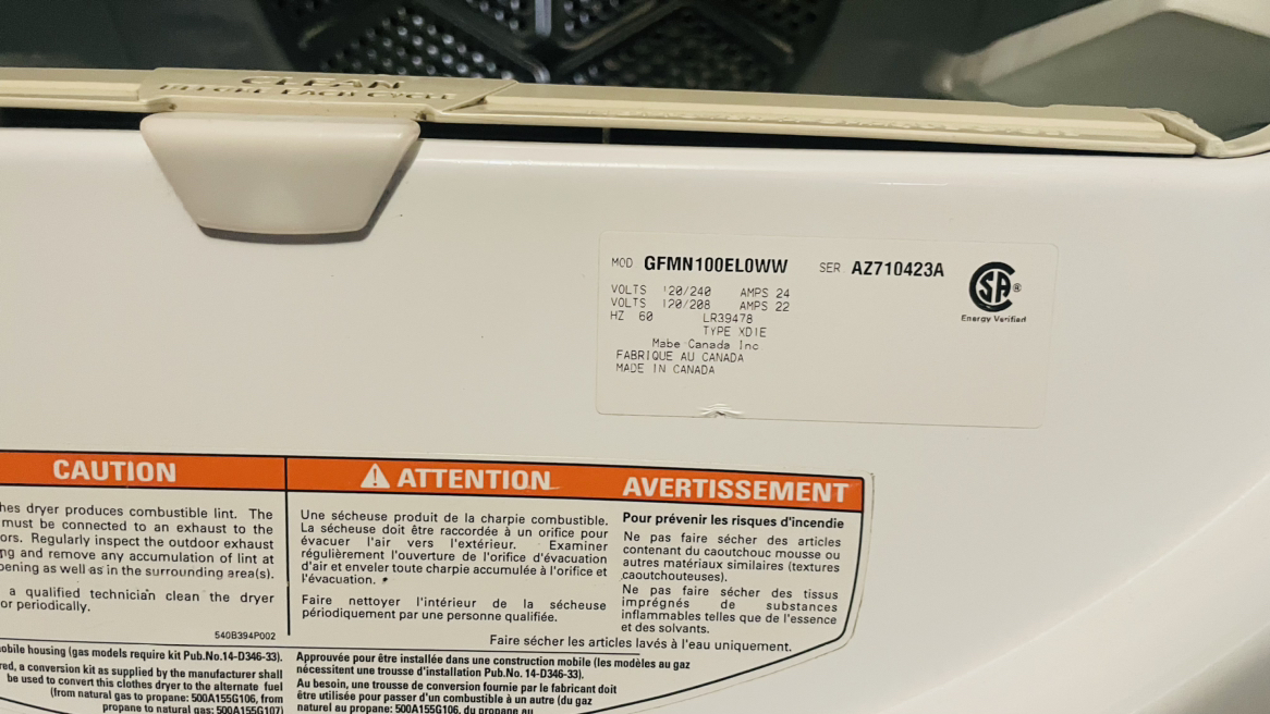 GE Washer & Dryer ($400 for both) image indicator(4)