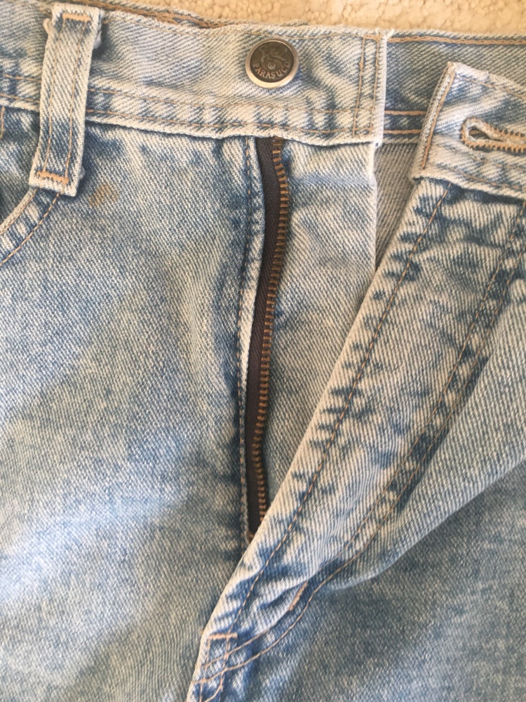 Vintage Parasuco Santana Mini Denim Laced Skirt image indicator(9)