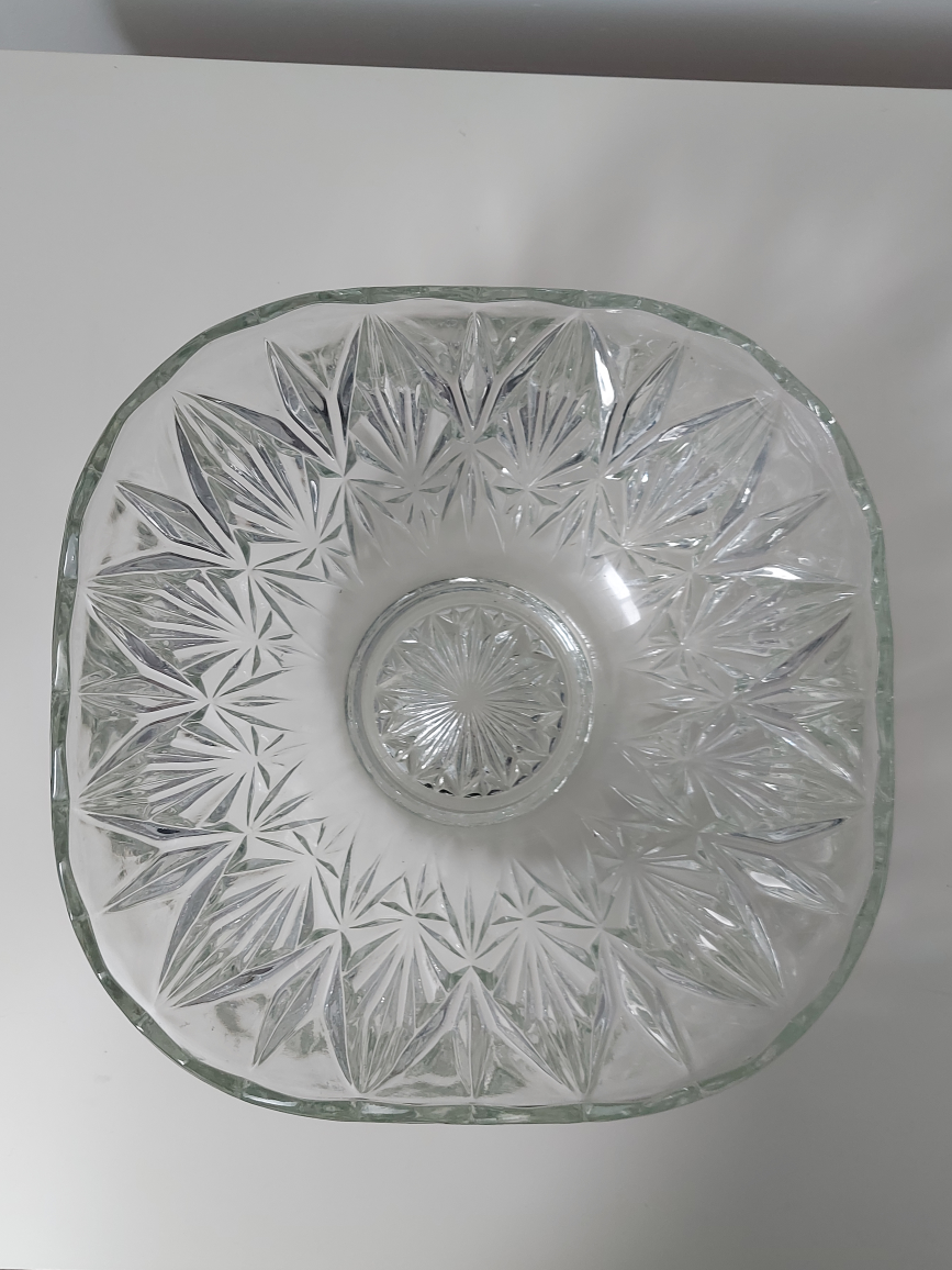Vintage Crystal Serving Bowl - large size image indicator(2)