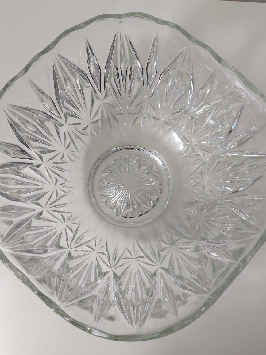 Vintage Crystal Serving Bowl - large size image indicator(3)