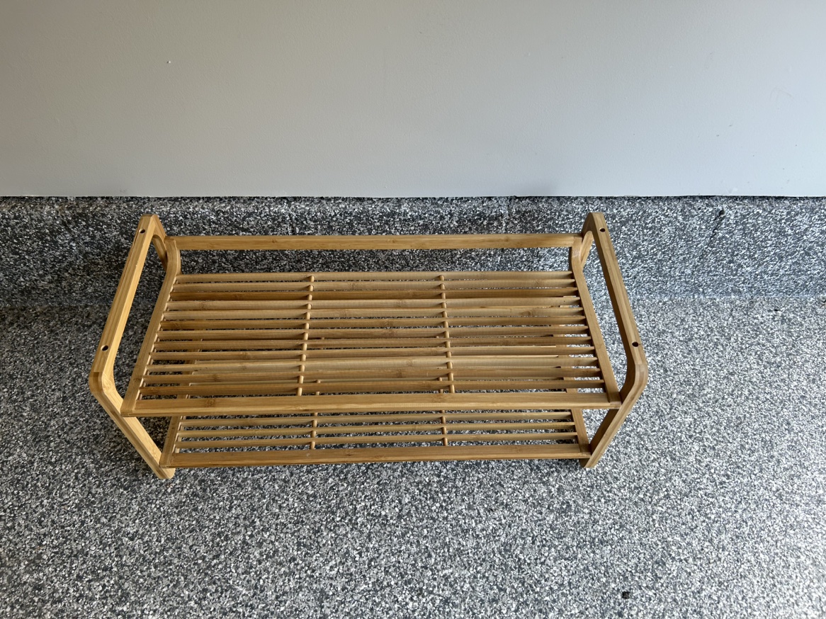 Brand new wood shoe rack