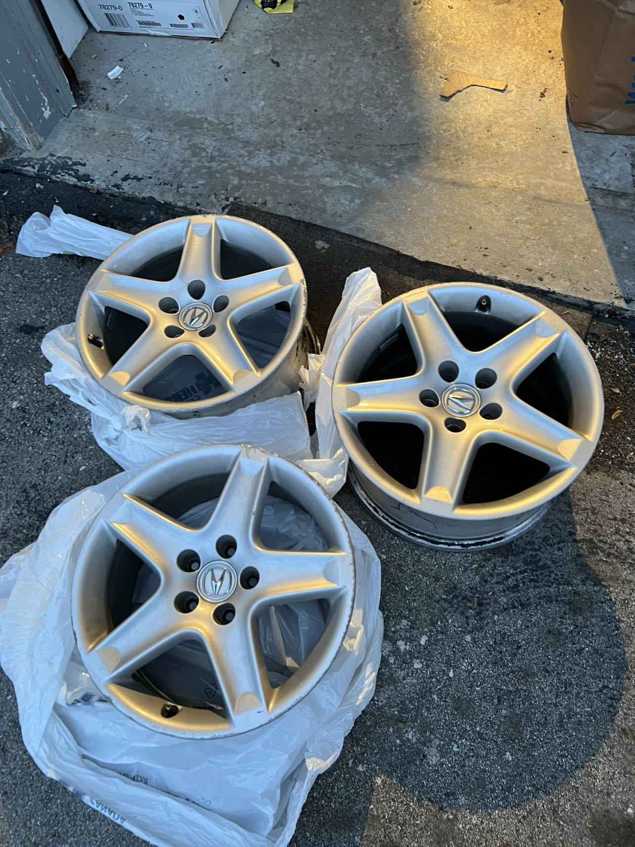 17x8 Acura Rims (5x114.3) ONLY 3