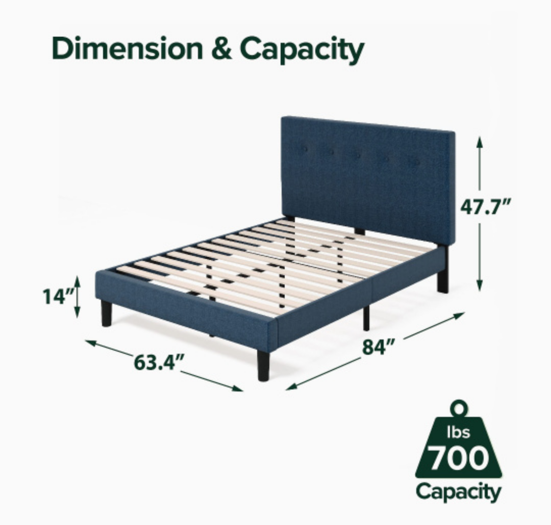 [MOVE OUT SALE] Zinus queen platform bed frame - photo 2