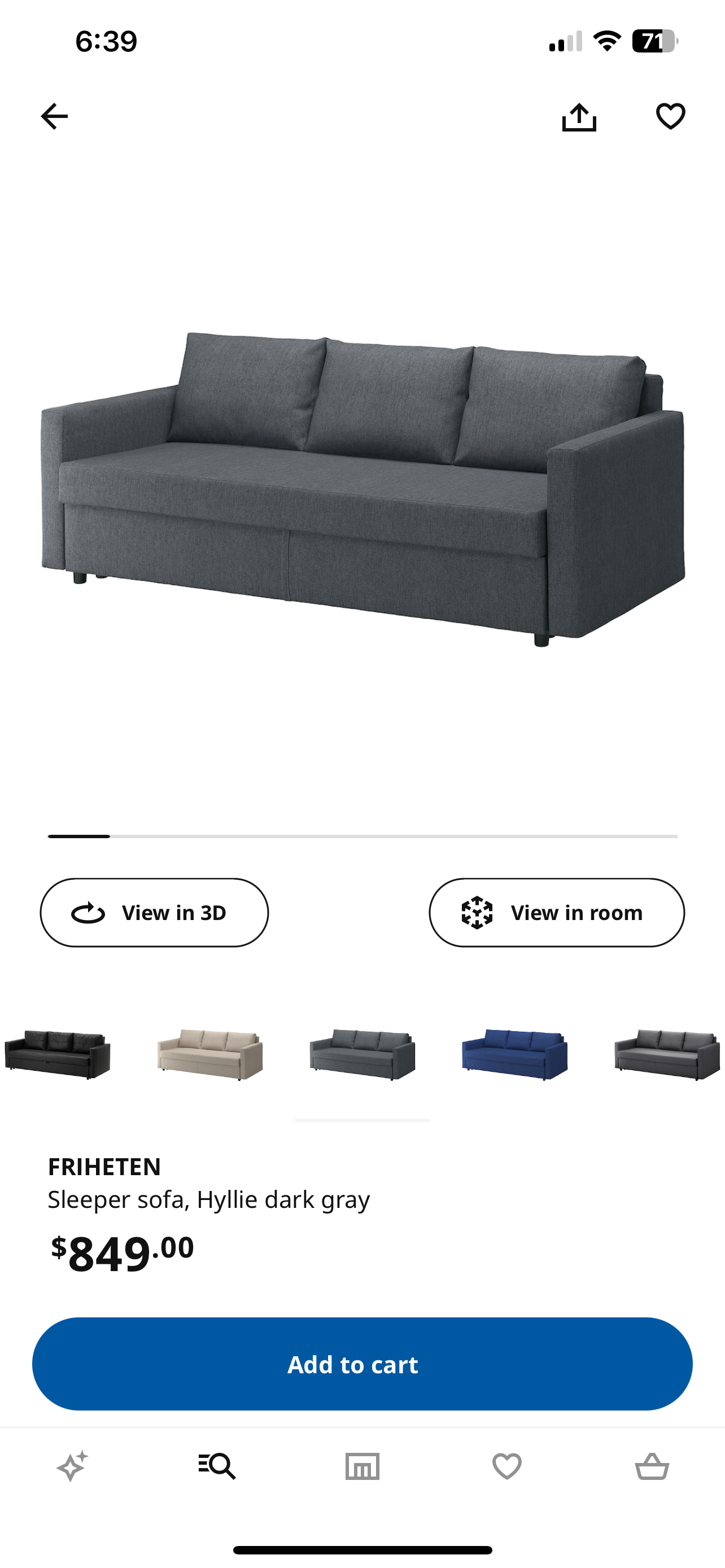 IKEA Friheten Sofa Sleeper - Convertible Couch - photo 3