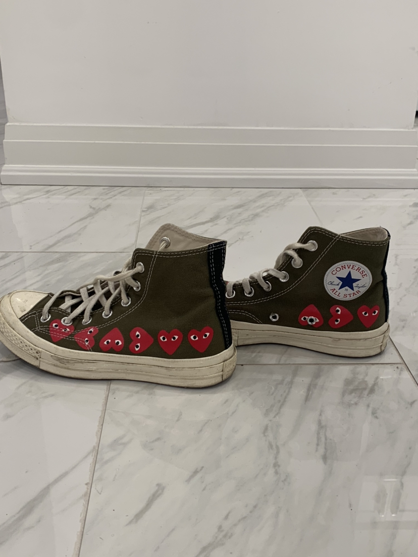 ❤️Converse x Comme de Garçons Hightop Sneakers ❤️ thumbnail