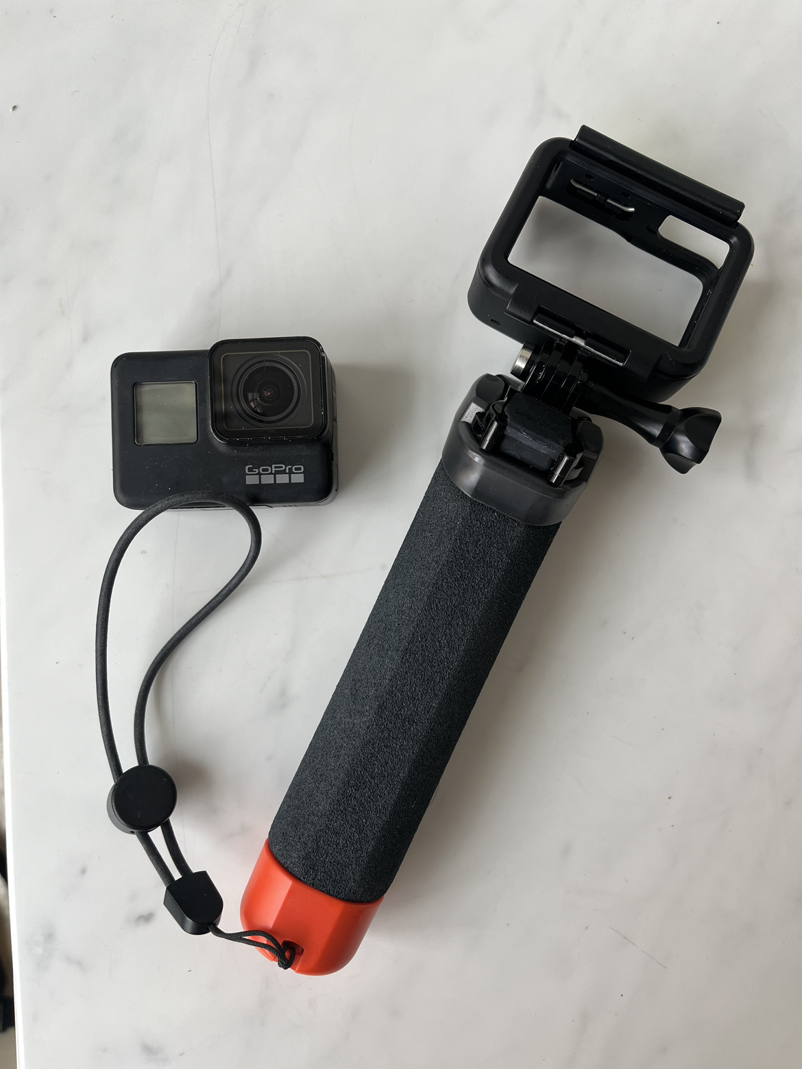 GoPro Hero 7 Black with floating stick handle thumbnail