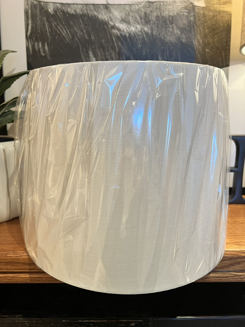 NEW White Woven Lampshade - photo 2