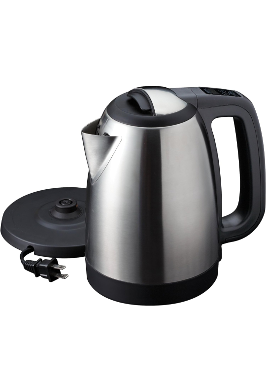 Aroma stainless steel digital electric kettle 1.7