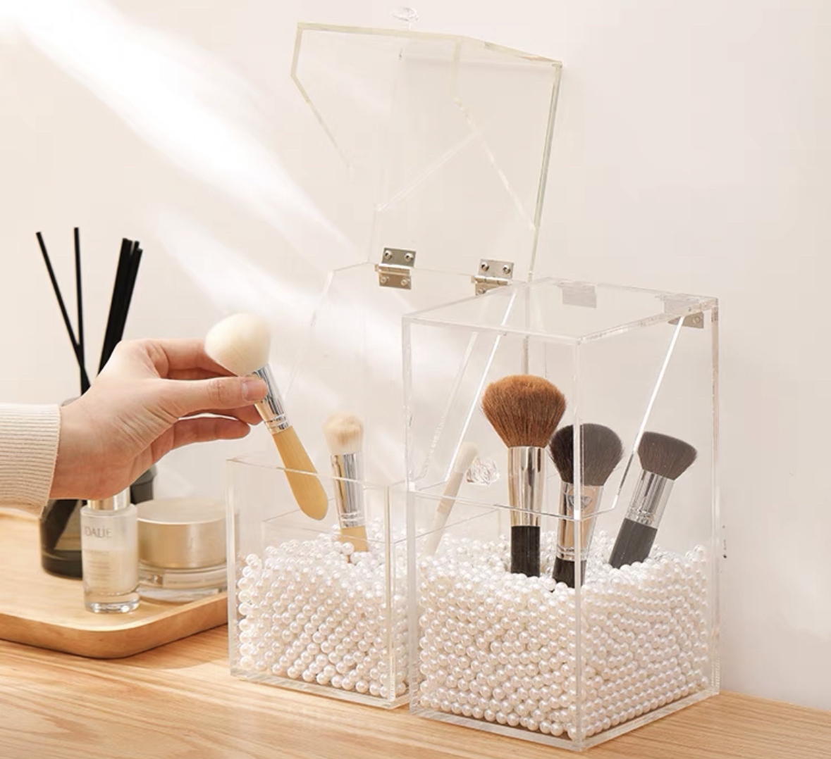 Approx. 400 Faux pearl mixed (for DIY/makeup brush storage) - photo 4
