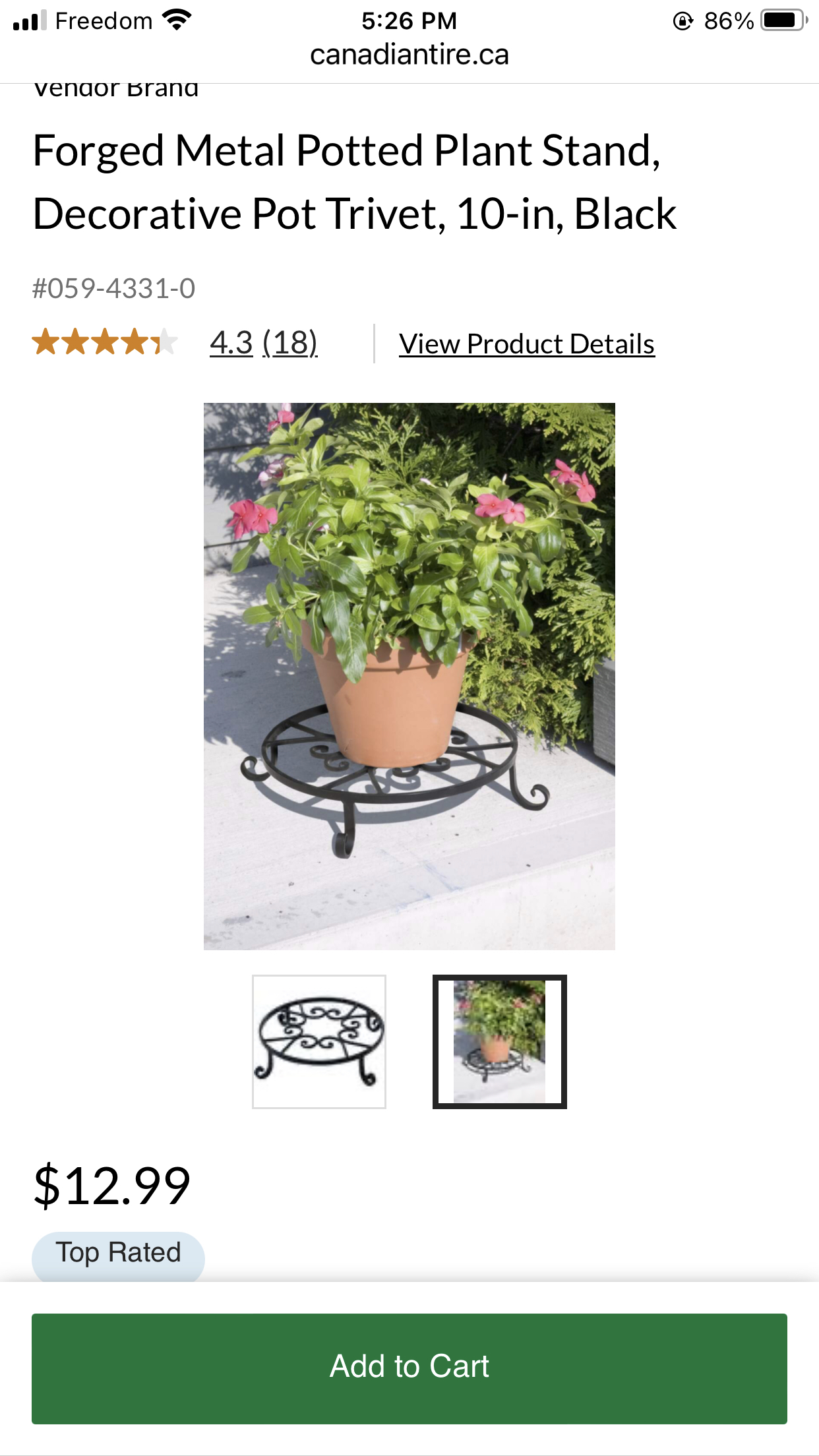 🪴 10” Metal Potted Plant Stand (brand new) image indicator(5)