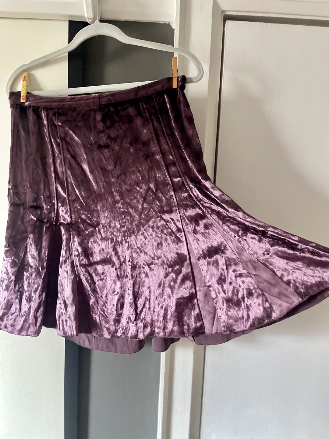 Vintage silk velvet skirt image indicator(2)