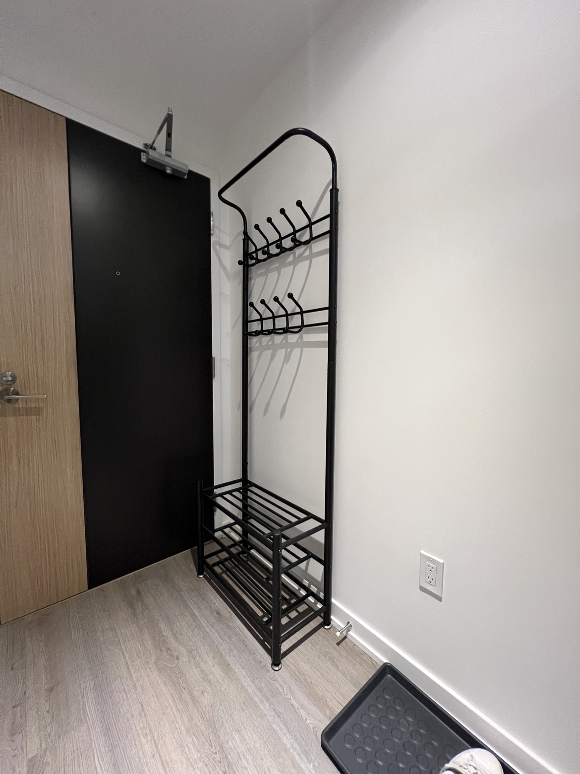 Hall Tree Shoe Shelf Coat Rack
