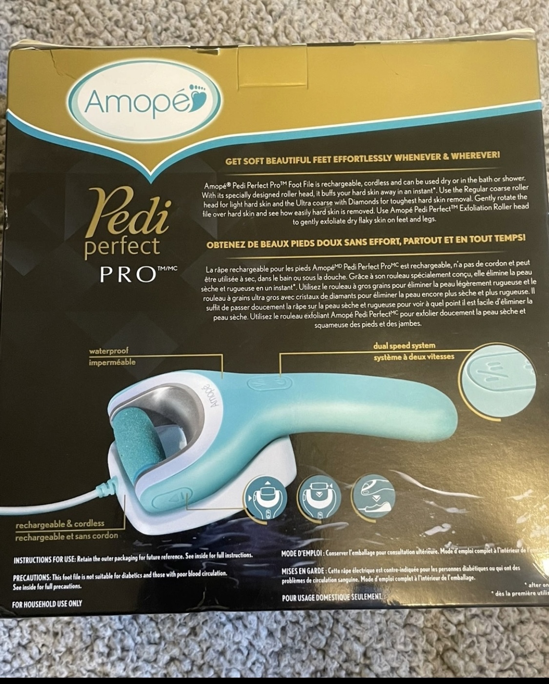 Pedi Perfect Pro Rechargeable Foot File image indicator(2)
