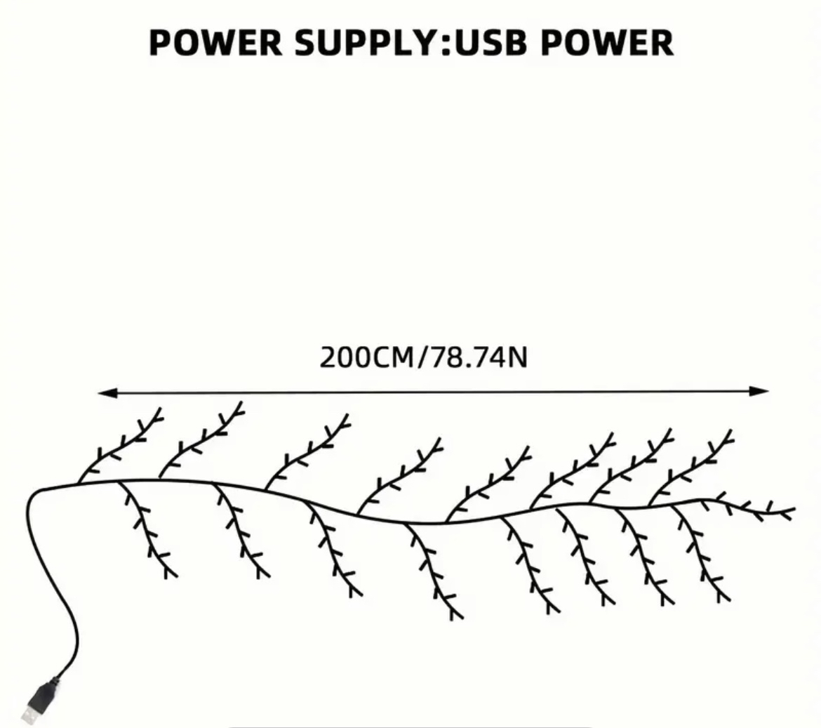 144LED Branch Cane Light for indoor decoration Holiday Party - photo 2