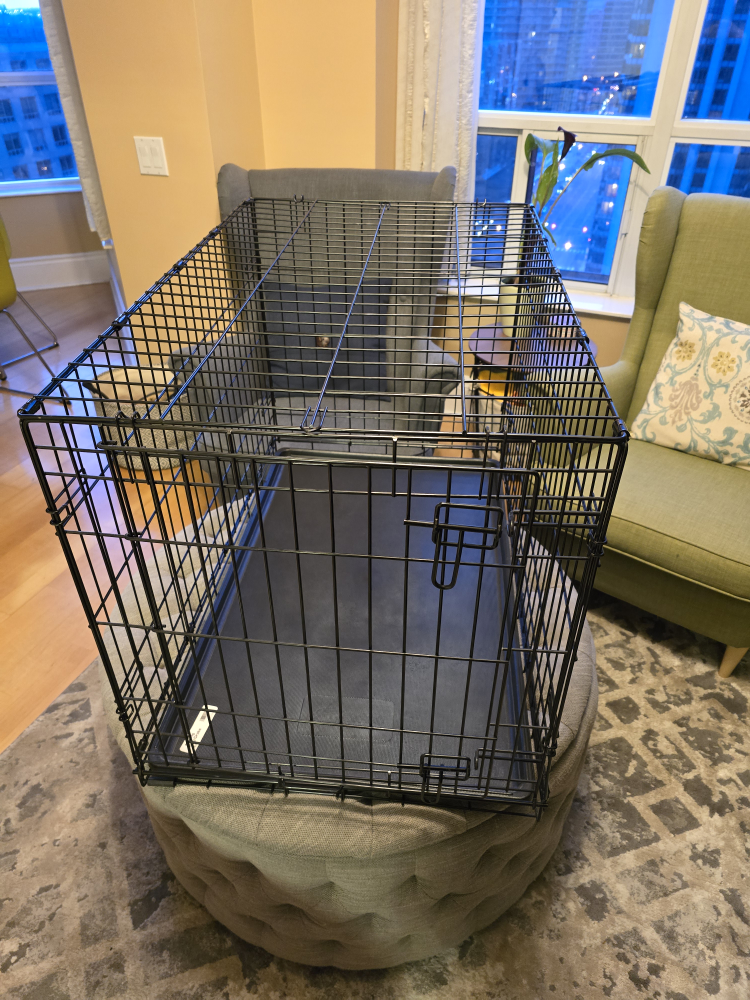 Single Door Folding Wire Large Dog Crate (best price)