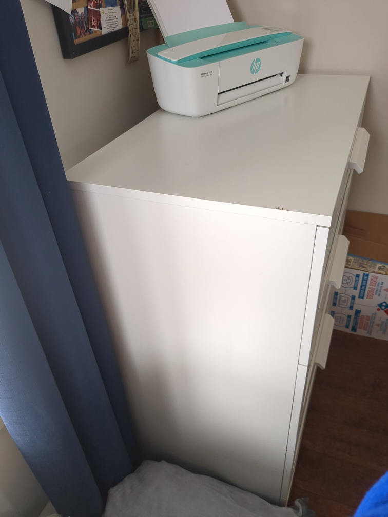 White 3 drawer Dresser - photo 2
