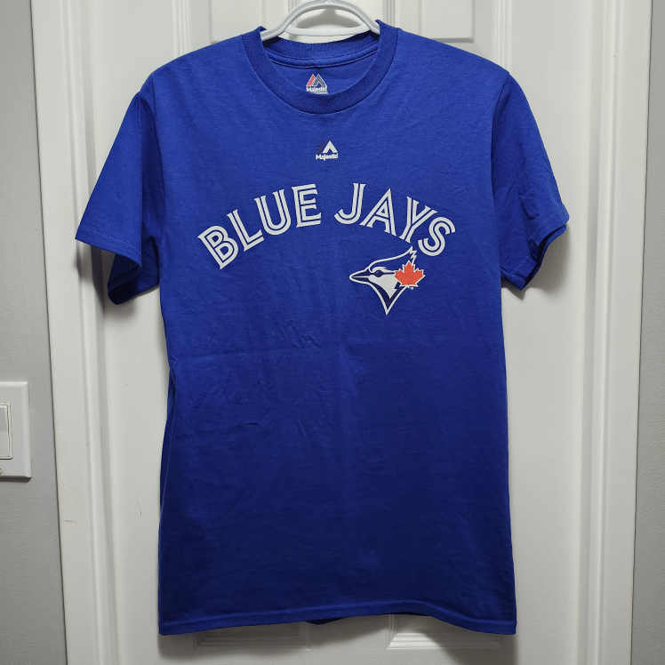 BLUE JAYS Majestic T-SHIRT. *DAD 1* on the back. #S  image indicator(2)