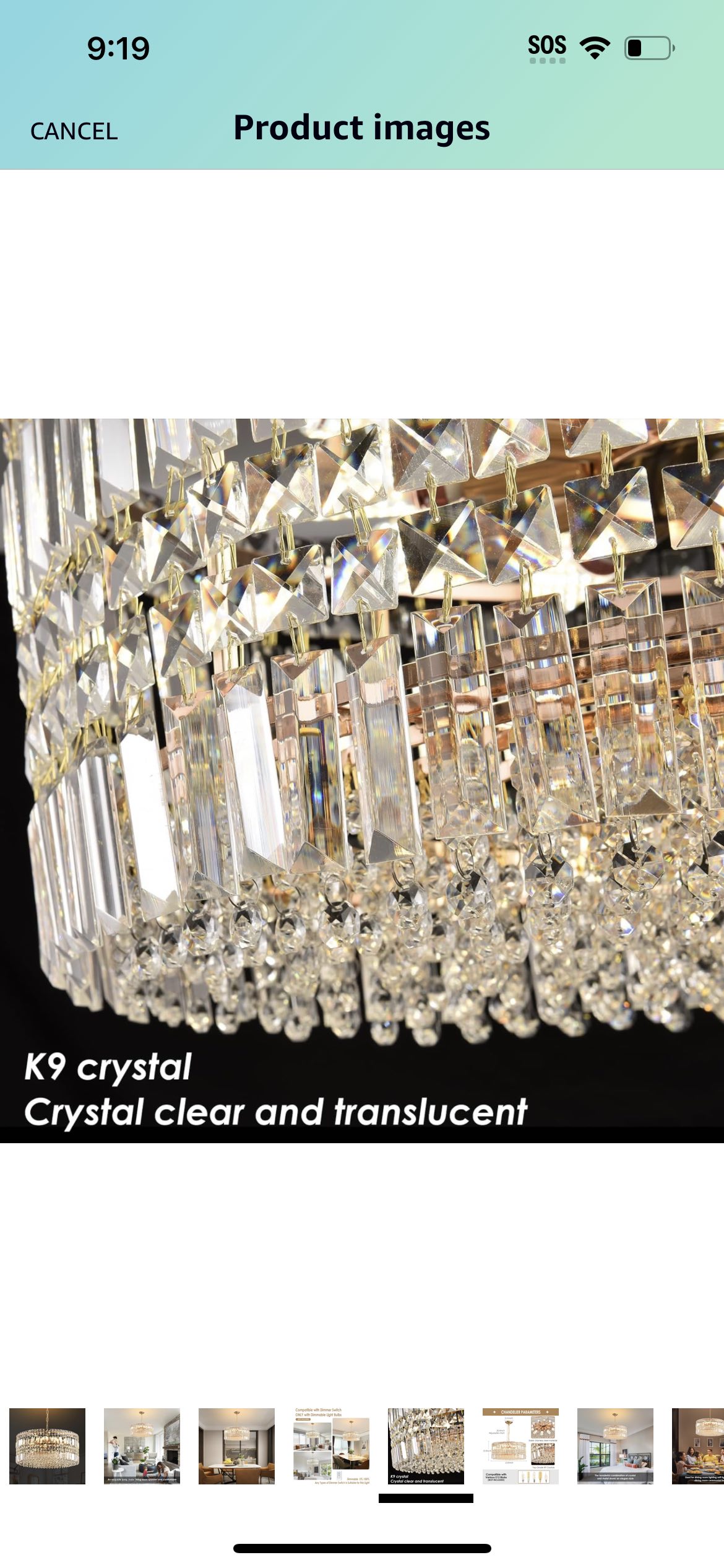 Modern crystal chandelier #399 image indicator(2)