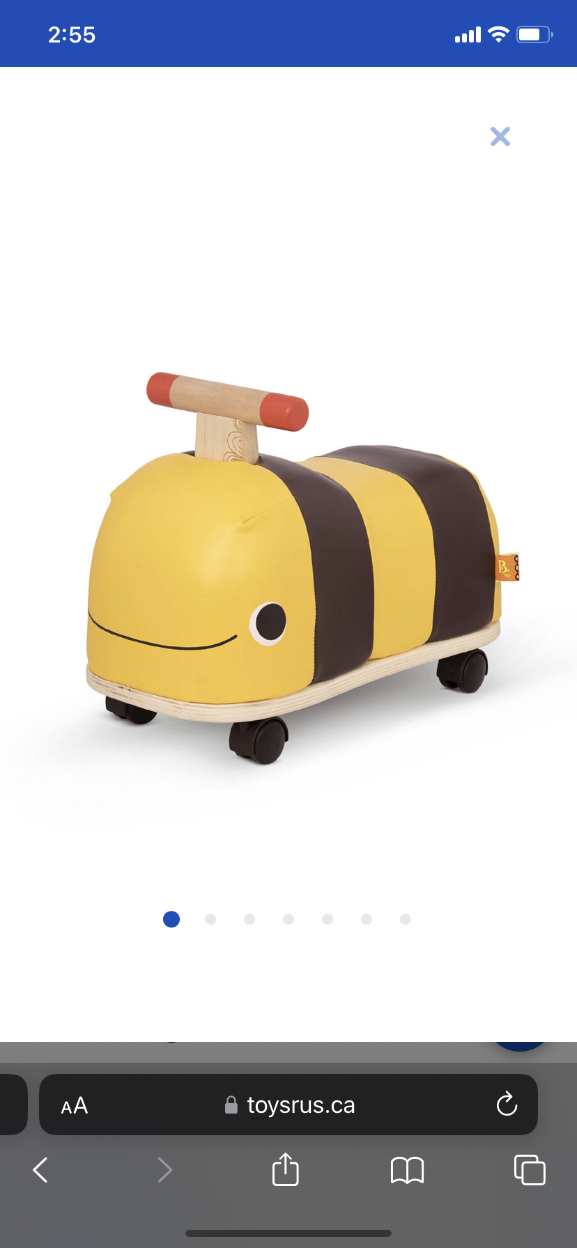 B. Wooden bee ride-on toy thumbnail