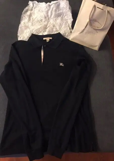 BURBERRY Monogram Long Sleeve Polo Shirt - photo 2
